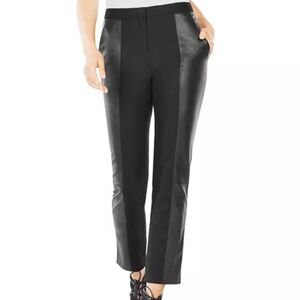 BCBGMAXAZRIA Brennan Faux Leather paneled pants
